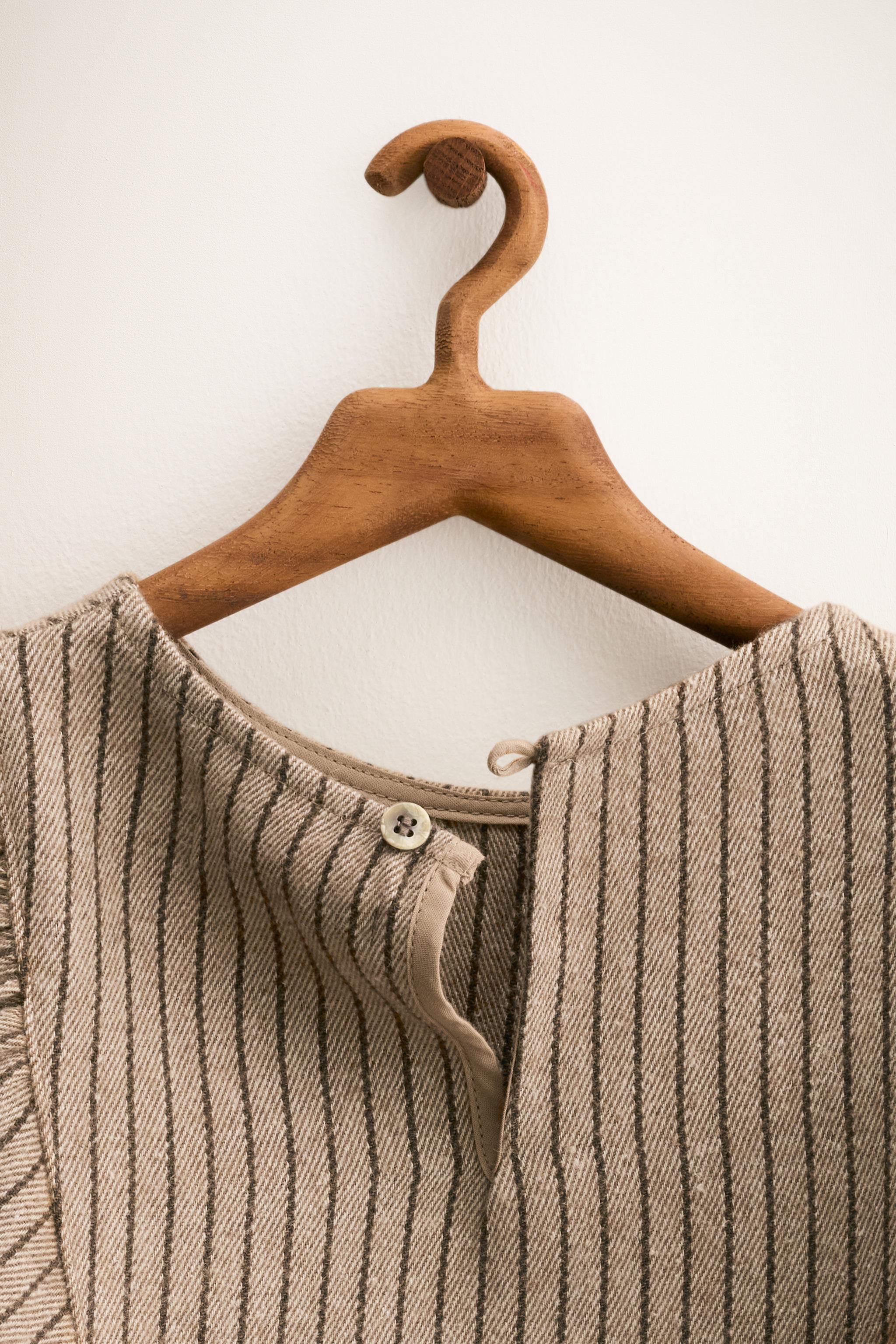 ZARA TIMELESS - STRIPED WOOL BLOUSE